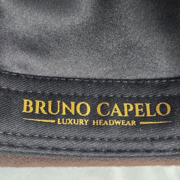 Bruno Capelo Luxury Headware Size Large Brown Fedora Hat Australian Wool Chicago - Picture 11 of 12
